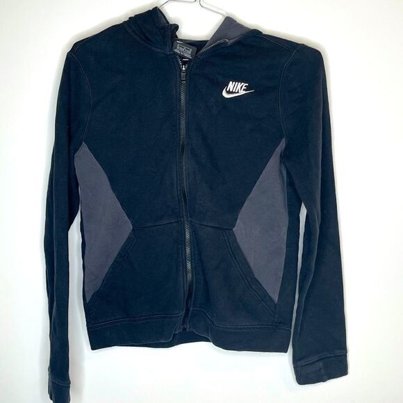 Boys XL Nike Black-Gray Full Zip Hoodie - Picture 4 of 4